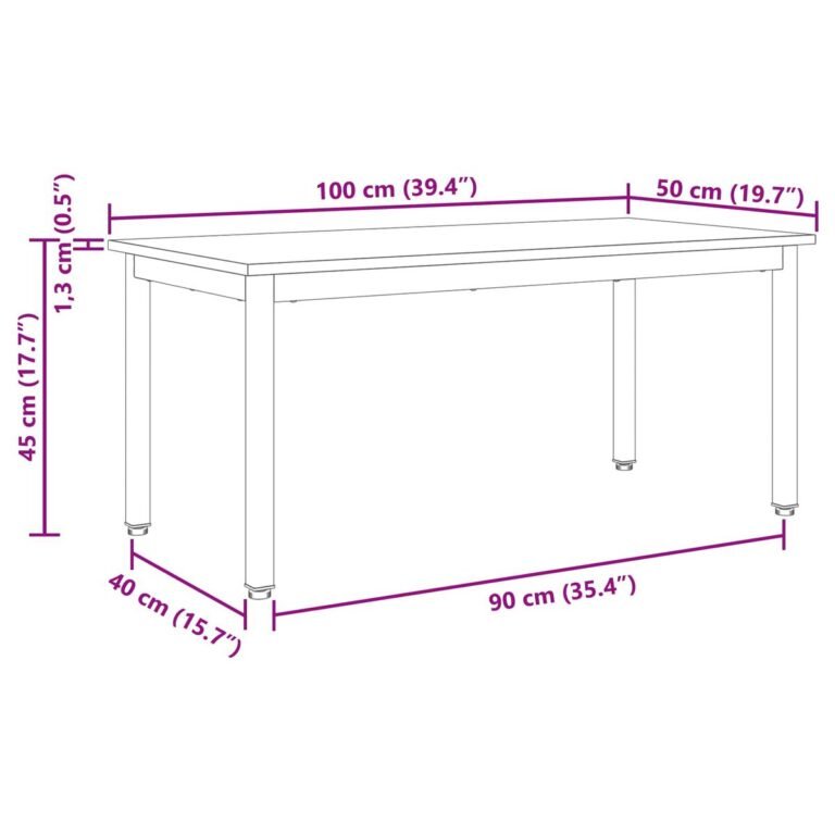 vidaXL Kavos staliukas Meistrų ąžuolas 100 x 50 x 45 cm – produkto nuotrauka 11