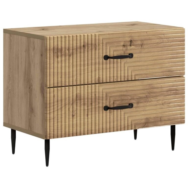 vidaXL Šalia lovos spintelė Artisano ąžuolo 62 x 34,5 x 47,5 cm
