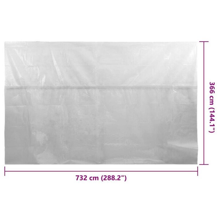 Saulės baseino plėvelė – 732×366 cm, pilka spalva – produkto nuotrauka 6