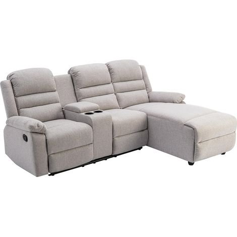 Kampinė sofa LAVEZO – smėlio spalva – produkto nuotrauka 3