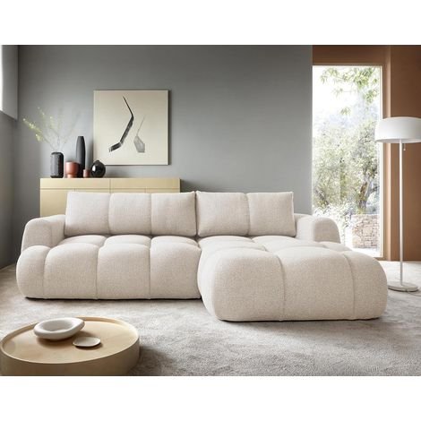 Kampinė sofa LAVEZO – smėlio spalva – produkto nuotrauka 4
