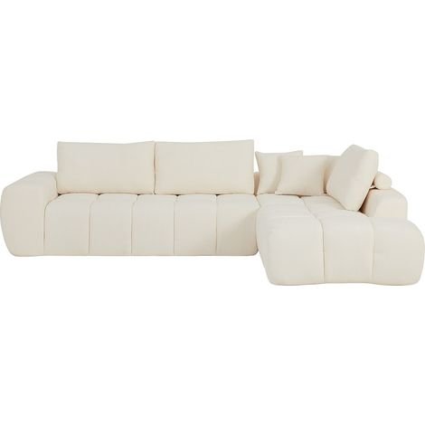 Kampinė sofa LAVEZO – smėlio spalva – produkto nuotrauka 5