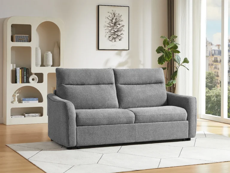 Išskleidžiama sofa SOVANIA – pilka spalva