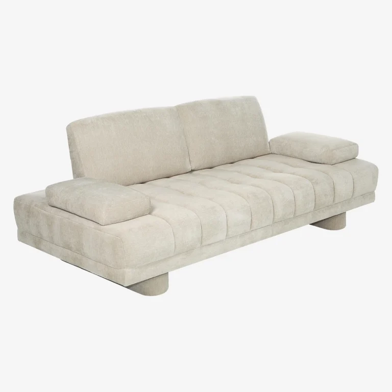 13531621.webp POLANE 3 vietų sofa su reguliuojamu atlošu šviesiai pilkai smėlinė