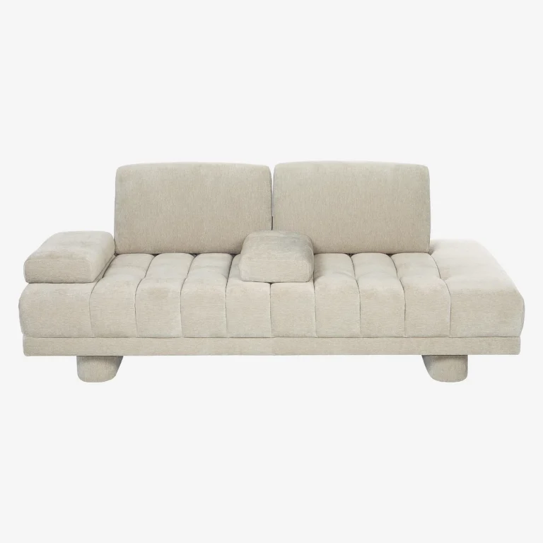 13531641.webp POLANE 3 vietų sofa su reguliuojamu atlošu šviesiai pilkai smėlinė