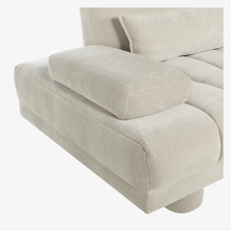 13531837.webp POLANE 3 vietų sofa su reguliuojamu atlošu šviesiai pilkai smėlinė